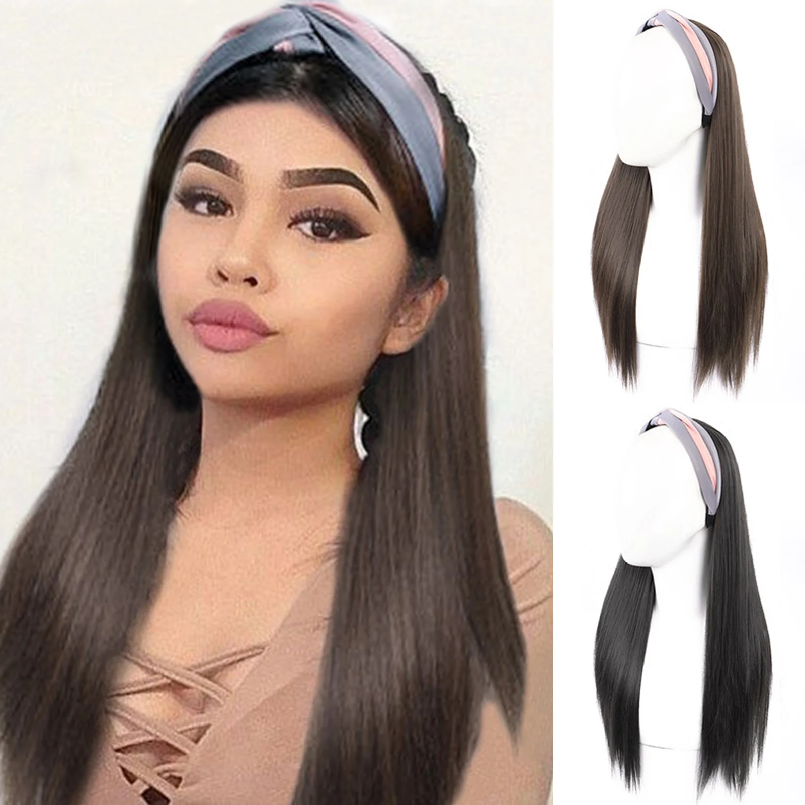 LVHAN Headband Natural Connection Hair Extensions Hairpieces For Women Short/Long Straight Curly Synthetic Half Head Wigs
LVHAN Headband Natural Connection Hair Extensions Hairpieces For Women Short/Long Straight Curly Synthetic Half Head Wigs