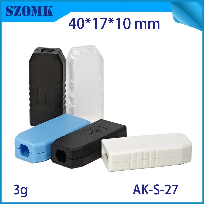 usb stick plastic pcb enclosure usb flash drive instrument housing case szomk clear junction box (2)