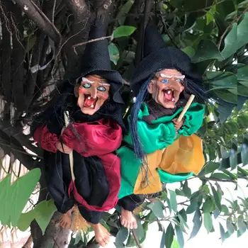 31cm Halloween Hanging Animated Talking Witch Props Laughing Sound Control Decorations 
31cm Halloween Hanging Animated Talking Witch Props Laughing Sound Control Decorations