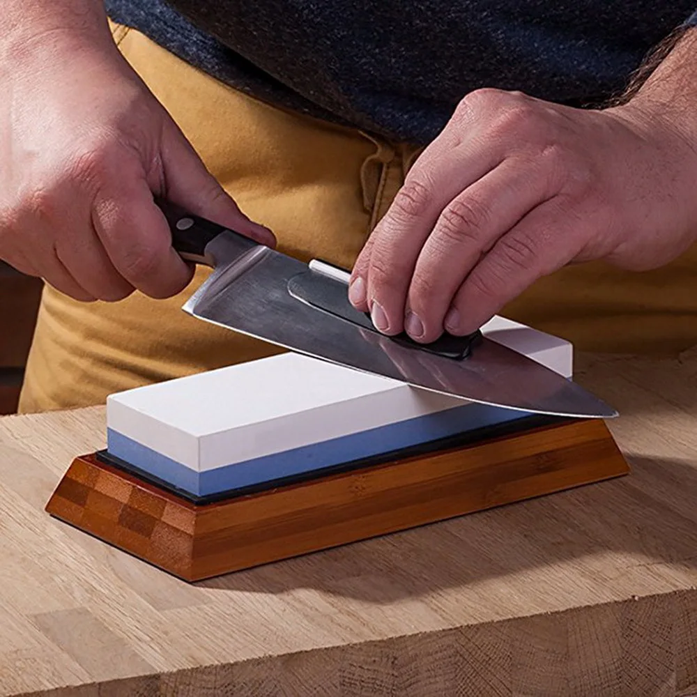 Professional Knife Sharpener Whetstone Sharpening Stones Grinding Stone Water Stone Kitchen Tool 2-in-1 240 600 1000 3000 grit
Professional Knife Sharpener Whetstone Sharpening Stones Grinding Stone Water Stone Kitchen Tool 2-in-1 240 600 1000 3000 grit