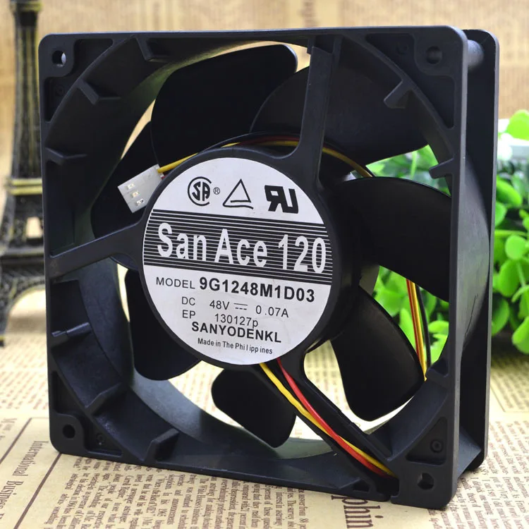 Оригинальный японский промышленный вентилятор Sanyo SAN ACE 120 9G1248M1D03 12038 48 В 0 07a |