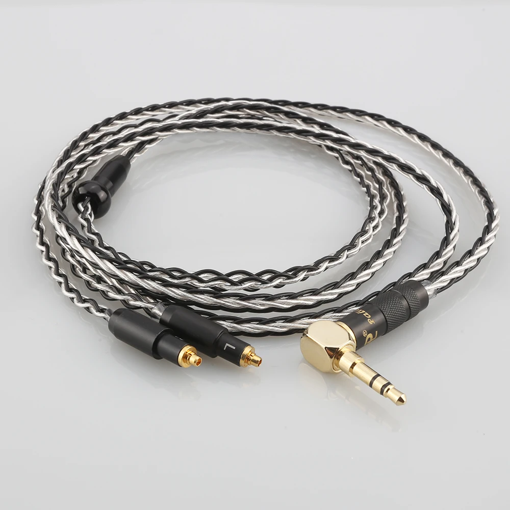 

Audiocrast 7N OCC Silver Plated Cable 3.5mm Right angled Headphone Upgraded Cable for SRH1440 SRH1840 SRH1540 SHR535 846