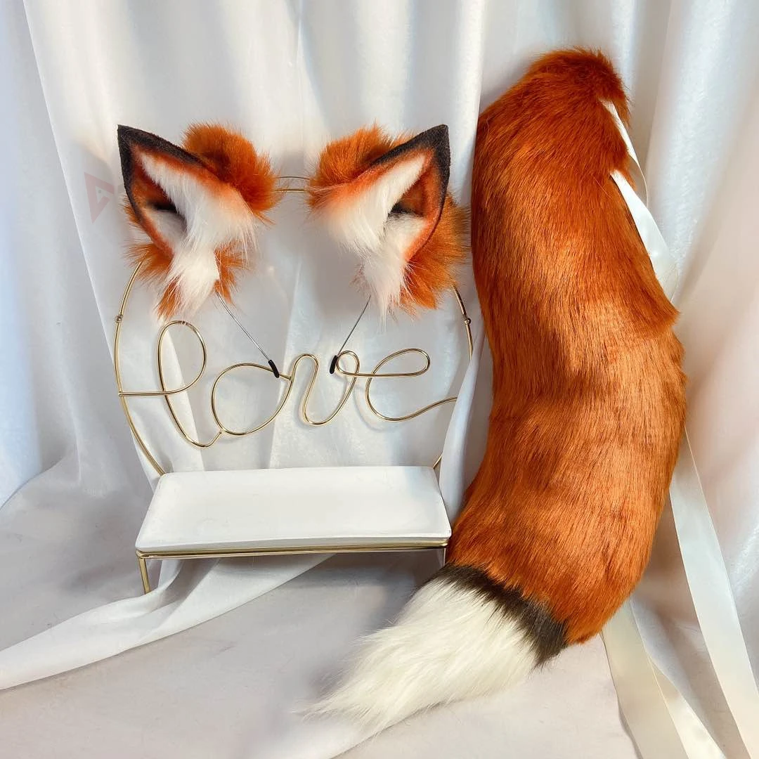 MMGG New Hand Made Red Fox Wolves Wolf Ears Hair Hoop Hairbands Headwear Tail For Halloween Christmas Costume Accessories
MMGG New Hand Made Red Fox Wolves Wolf Ears Hair Hoop Hairbands Headwear Tail For Halloween Christmas Costume Accessories