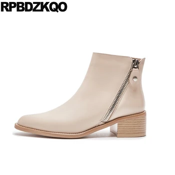 custom genuine leather short fashion fall booties 2019 block women ankle boots medium heel shoes high chunky pointed toe autumn
custom genuine leather short fashion fall booties 2019 block women ankle boots medium heel shoes high chunky pointed toe autumn