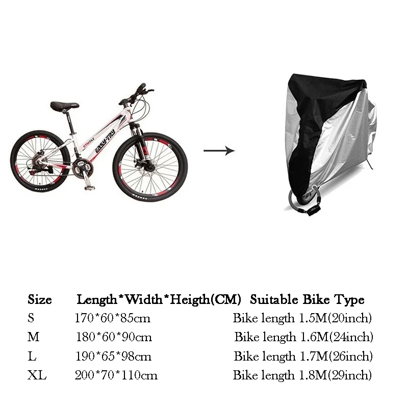 Bicycle Cover Electric Bike Protection Cover MTB Cover Cycling Sun Covers Bike Hood For Rain and Dust prevention eBike Topcoat
Bicycle Cover Electric Bike Protection Cover MTB Cover Cycling Sun Covers Bike Hood For Rain and Dust prevention eBike Topcoat