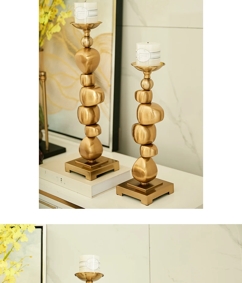 Luxtry Stacking Irregular Geometric Metal Blocks Ornament Candlestick Holder For Dining Table Wedding Christmas Home Decoration Luxtry Stacking Irregular Geometric Metal Blocks Ornament Candlestick Holder For Dining Table Wedding Christmas Home Decoration