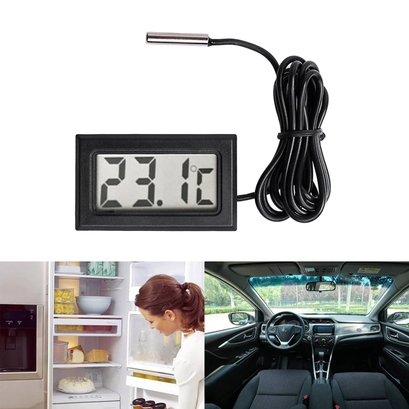 NEW Digital LCD Thermometer Temperature Gauge Probe Sensor -50°C TO +110°C Range
NEW Digital LCD Thermometer Temperature Gauge Probe Sensor -50°C TO +110°C Range