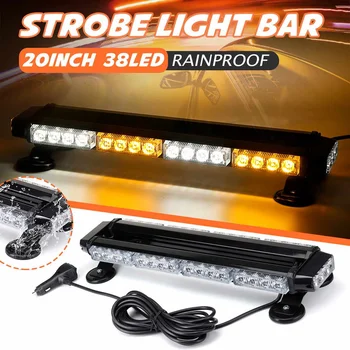 12V 20" LED Car Truck Strobe Light Flashing Emergency Light Bar Vehicle Warning Light Roof Beacon Lamp for Jeep Bus Trailer
12V 20" LED Car Truck Strobe Light Flashing Emergency Light Bar Vehicle Warning Light Roof Beacon Lamp for Jeep Bus Trailer