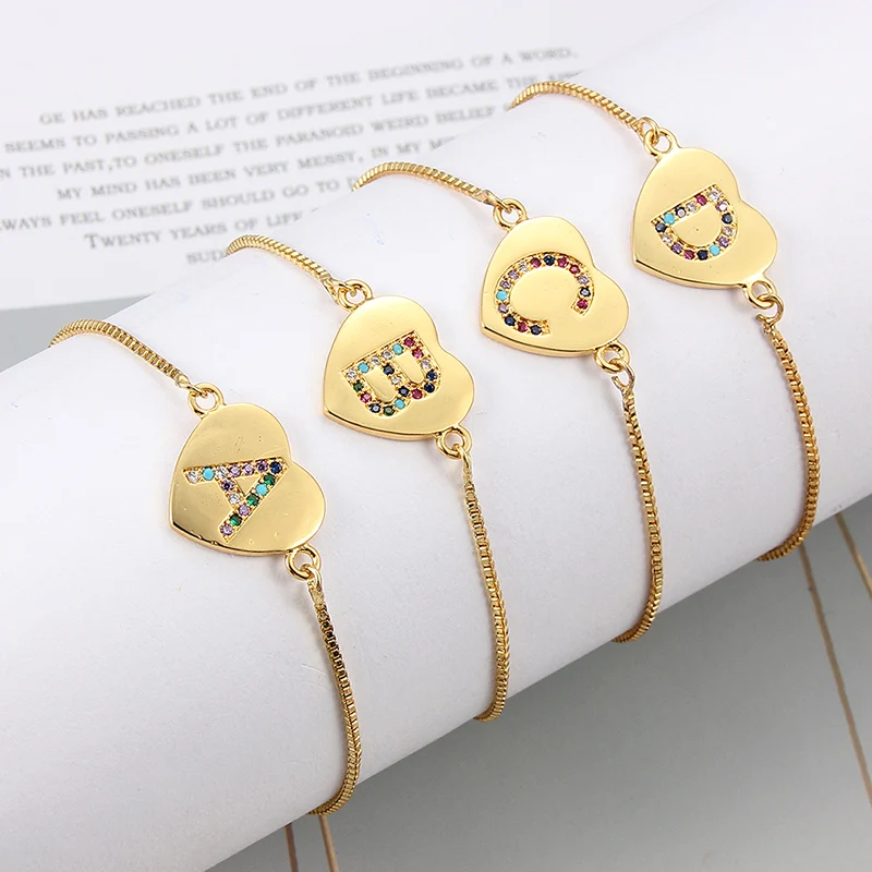 Cubic Zirconia 26 Alphabet Letter Charm Bracelet Femme Copper A-Z Initial Chain Adjustable Bracelets For Women Jewelry Gifts
Cubic Zirconia 26 Alphabet Letter Charm Bracelet Femme Copper A-Z Initial Chain Adjustable Bracelets For Women Jewelry Gifts