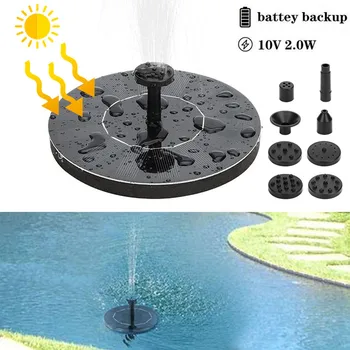 Mini Solar Fountain Solar Water Pumps 2.0W Free Standing Floating Solar Bird Bath Water Pumps for Garden Pool Pond Outdoor
Mini Solar Fountain Solar Water Pumps 2.0W Free Standing Floating Solar Bird Bath Water Pumps for Garden Pool Pond Outdoor