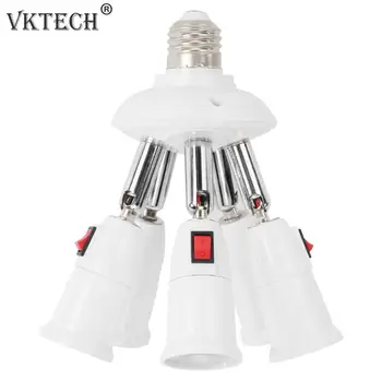E27 Splitter 2/3/4/5 Heads Lamp Base Adjustable LED Light Bulb Holder Adapter Converter Socket Light Bulb Holder
E27 Splitter 2/3/4/5 Heads Lamp Base Adjustable LED Light Bulb Holder Adapter Converter Socket Light Bulb Holder