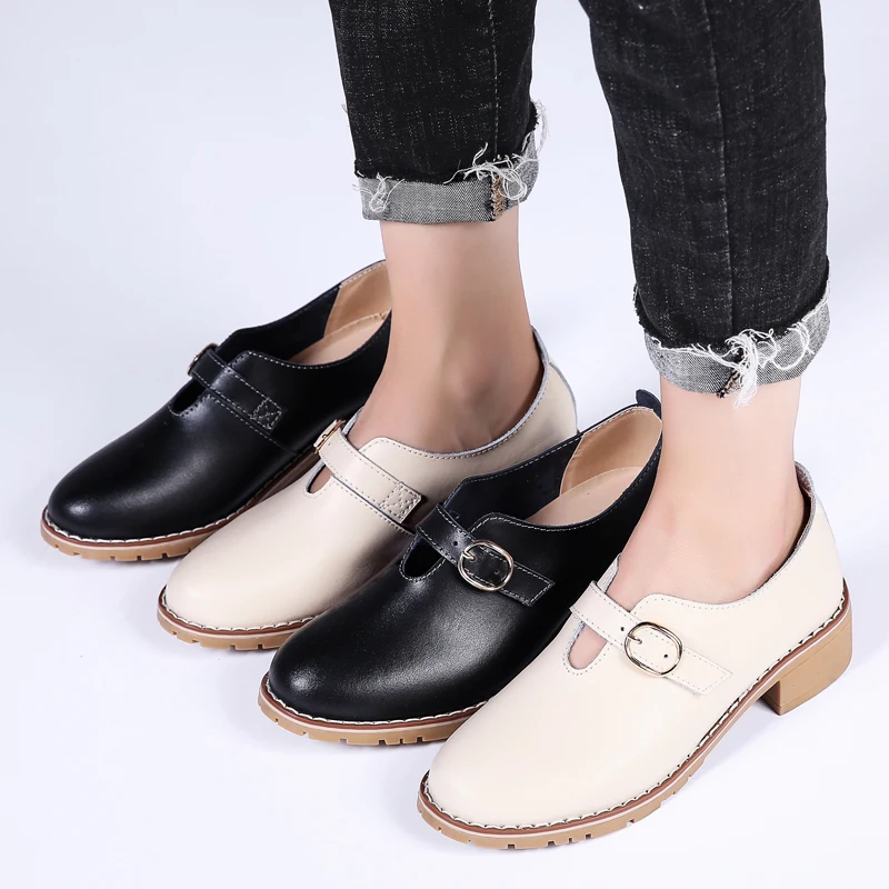 kilobili Spring women oxfords shoes flats shoes women Flat Platform Genuine leather flat heel rubber shoes round toe moccasins
kilobili Spring women oxfords shoes flats shoes women Flat Platform Genuine leather flat heel rubber shoes round toe moccasins