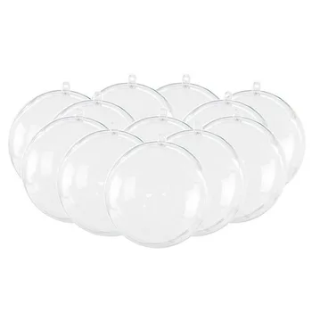 10PCS Clear Plastic Fillable Baubles Christmas Ball Ornaments DIY Wedding Party Holiday Home Decorations
10PCS Clear Plastic Fillable Baubles Christmas Ball Ornaments DIY Wedding Party Holiday Home Decorations