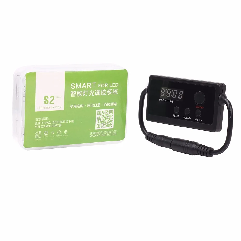 Aquarium LED Dimmer Controller Modulator For Fish Tank S2 PRO Light Lamp Brightness Intelligent Lighting Timing Dimming System
Aquarium LED Dimmer Controller Modulator For Fish Tank S2 PRO Light Lamp Brightness Intelligent Lighting Timing Dimming System