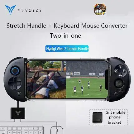 Flydigi Wee 2T pubg mobile game controller mobile telescopic Bluetooth gamepad keyboard/mouse converter Android/IOS joystick
Flydigi Wee 2T pubg mobile game controller mobile telescopic Bluetooth gamepad keyboard/mouse converter Android/IOS joystick