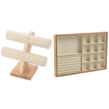 1 Pcs Bamboo Wood Jewelry Display Jewellery Tray & 1 Pcs Jewelry Display Bracelet Storage Display Bangle Display Stand
1 Pcs Bamboo Wood Jewelry Display Jewellery Tray & 1 Pcs Jewelry Display Bracelet Storage Display Bangle Display Stand
