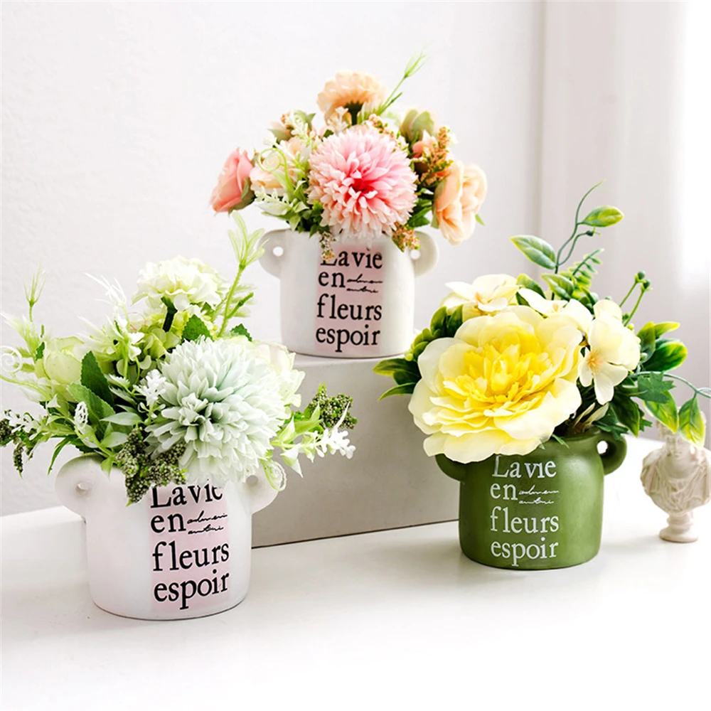 B-LIFE Mini Potted Fake Plants Artificial Silk Flower Flower Pot Design for Home Office Desk Room Decoration
B-LIFE Mini Potted Fake Plants Artificial Silk Flower Flower Pot Design for Home Office Desk Room Decoration