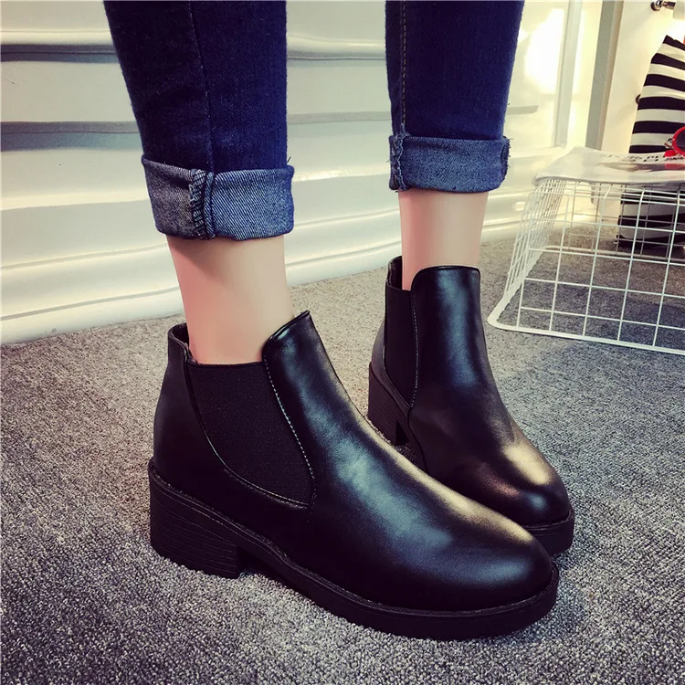 2017 Short Boots Head in Autumn And Winter Women's Chunky-Heel Martin Boots round New Style Documentary Boots Adult Naked Boots
2017 Short Boots Head in Autumn And Winter Women's Chunky-Heel Martin Boots round New Style Documentary Boots Adult Naked Boots