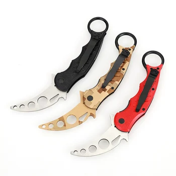 Dobeli red knife 3Cr13Mov G10 handle folding Practice traning knife black karambit knife dull tool no edge digit cosplay knife
Dobeli red knife 3Cr13Mov G10 handle folding Practice traning knife black karambit knife dull tool no edge digit cosplay knife