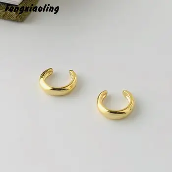Fengxiaoling 2020 New Arrivals Minimalism Golden Clip On Earrings Real 925 Sterling Silver Clip Earrings Fine Jewelry For Women
Fengxiaoling 2020 New Arrivals Minimalism Golden Clip On Earrings Real 925 Sterling Silver Clip Earrings Fine Jewelry For Women