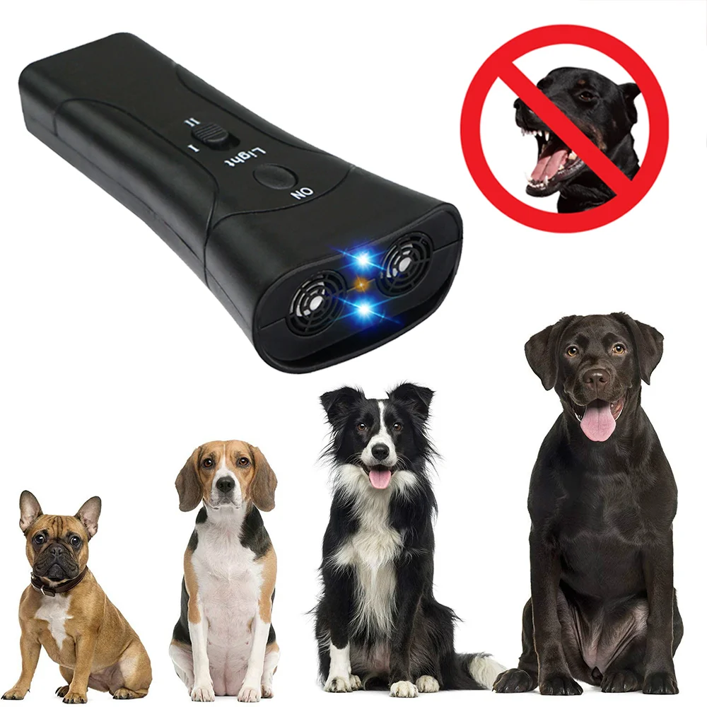 Pet Dog Repellents Anti-barking Stop Barking Training Device Trainer 3 in 1 LED Ultrasonic Dogs Training Whistle Without Battery 
Pet Dog Repellents Anti-barking Stop Barking Training Device Trainer 3 in 1 LED Ultrasonic Dogs Training Whistle Without Battery