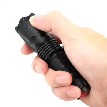 Adjustable Q5 LED Flashlight Portable 3 Modes Zoom Tactical Mini Flashlight Powerful Waterproof Camping Cycling Torch Lantern
Adjustable Q5 LED Flashlight Portable 3 Modes Zoom Tactical Mini Flashlight Powerful Waterproof Camping Cycling Torch Lantern