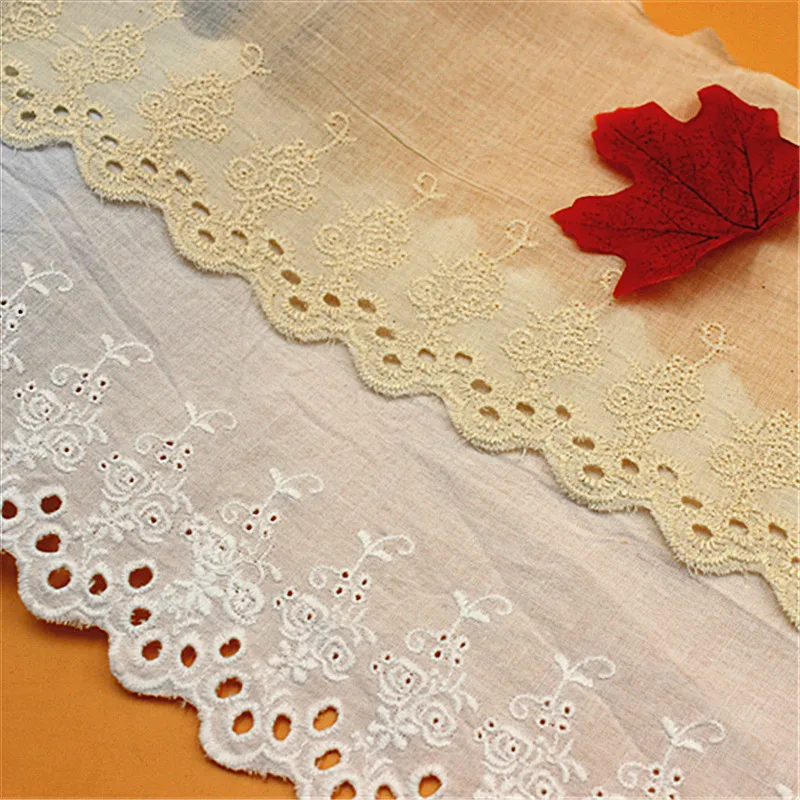 Cotton Lace Trim 10 yard White Ivory Beige Flower Embroidered Cloth Fabric Ribbon Tapes Sewing Material M4F338
Cotton Lace Trim 10 yard White Ivory Beige Flower Embroidered Cloth Fabric Ribbon Tapes Sewing Material M4F338