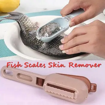 Fish Scales Skin Remover Plastic Built-in Fish Cutter Fish Skin Brush Scraping Fast Remove Fish Knife Cleaning Scaler Scraper 
Fish Scales Skin Remover Plastic Built-in Fish Cutter Fish Skin Brush Scraping Fast Remove Fish Knife Cleaning Scaler Scraper