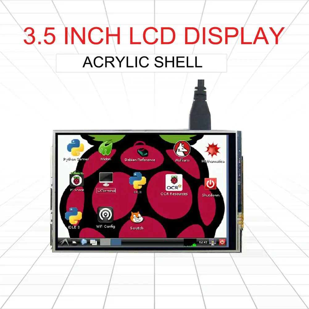 3.5 Inch TFT LCD Display Touch Screen Monitor For Raspberry Pi 3 2 Model B Raspberry Pi 1 Model B+ 480x320 RGB Pixels With Case
3.5 Inch TFT LCD Display Touch Screen Monitor For Raspberry Pi 3 2 Model B Raspberry Pi 1 Model B+ 480x320 RGB Pixels With Case