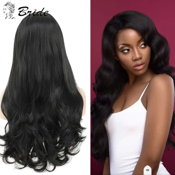 BRIDE Long Body Wave Wigs Synthetic Lace Front Wig Long Wavy Fake Hair White Red Black With Cap Extension Wigs For Women Daily 
BRIDE Long Body Wave Wigs Synthetic Lace Front Wig Long Wavy Fake Hair White Red Black With Cap Extension Wigs For Women Daily