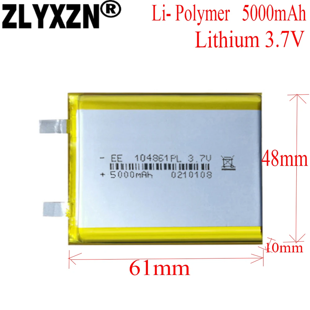 4pcs li po 3.7V polymer li batteries 104861 used For tablet mobile power digital products Rechargeable Li-ion Cell GPS
4pcs li po 3.7V polymer li batteries 104861 used For tablet mobile power digital products Rechargeable Li-ion Cell GPS
