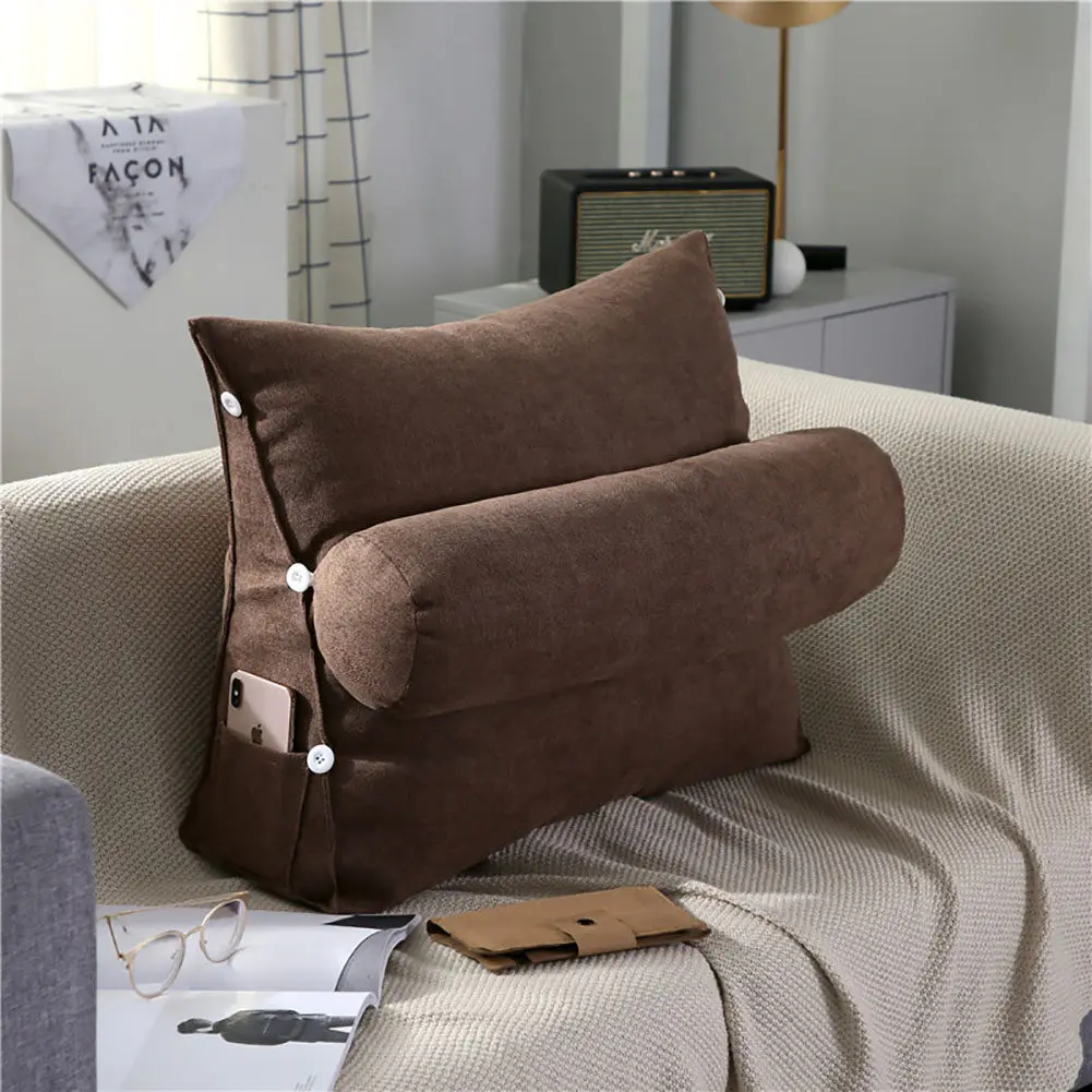 Johnear Lumbar support cushion back rest pillows reading pillow bolster triangular removable wedge headboard supportive backrest
Johnear Lumbar support cushion back rest pillows reading pillow bolster triangular removable wedge headboard supportive backrest