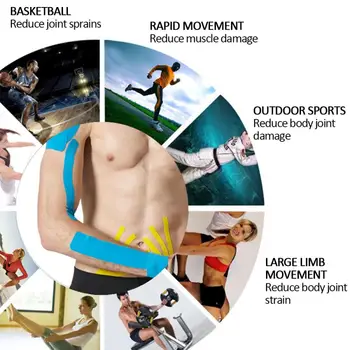 Multiple Sizes Elastic Tape Kinesiology Athletic Recovery Kneepad Sports Safety Muscle Pain Relief Knee Pads Support Gym Fitness
Multiple Sizes Elastic Tape Kinesiology Athletic Recovery Kneepad Sports Safety Muscle Pain Relief Knee Pads Support Gym Fitness