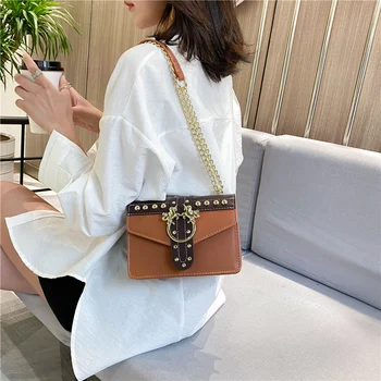 Fashion PU leather rivet design bags for women 2020 square lady Shoulder Messenger Bag crossbody bags for women sac a main femme
Fashion PU leather rivet design bags for women 2020 square lady Shoulder Messenger Bag crossbody bags for women sac a main femme