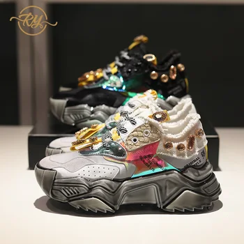 RY-RELAA women sneakers 2018 luxury shoes women designers Genuine Leather Rhinestone sneakers ins style platform women shoes
RY-RELAA women sneakers 2018 luxury shoes women designers Genuine Leather Rhinestone sneakers ins style platform women shoes