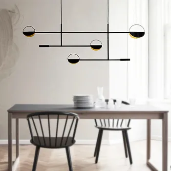 

Scandinavian suspension luminaire design post-modern coffee shop chandelier kitchen decorative lights long lamp