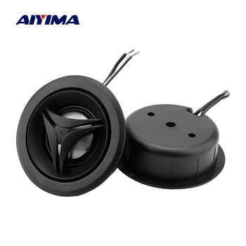 

AIYIMA 2Pcs Car Tweeter 4 Ohm 20W Audio Speaker Driver Titanium Film Loudspeaker Treble Sound Speaker Horn DIY Car Modification