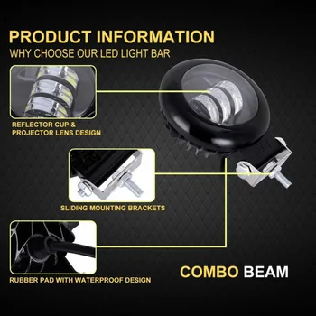 Exterior LED Work Lamp Aluminum alloy 1pc 6000K Roof For Car Motorcycle Off-road
Exterior LED Work Lamp Aluminum alloy 1pc 6000K Roof For Car Motorcycle Off-road