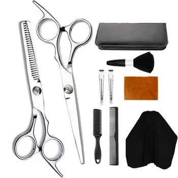 Household professional hairdressing scissors haircut hairdressing scissors tooth shear flat shear set 10 piece set
Household professional hairdressing scissors haircut hairdressing scissors tooth shear flat shear set 10 piece set