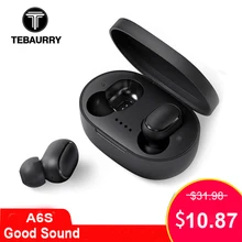 A6S 5.0 TWS Bluetooth Oortelefoon VS Redmi Airdots Draadloze Hoofdtelefoon Stereo Headset Oordopjes Mini voor Xiaomi iPhone Huawei Samsung(China)