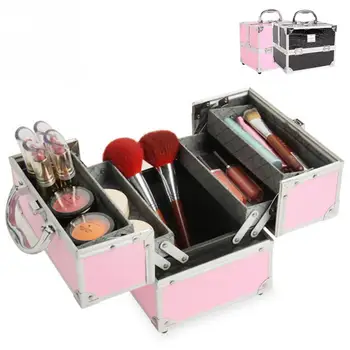 Cosmetic Case With Brushes Lipsticks Storage Rack Makeup Organizer Large Space PU Jewelry Box Waterproof Makeup Case 
Cosmetic Case With Brushes Lipsticks Storage Rack Makeup Organizer Large Space PU Jewelry Box Waterproof Makeup Case