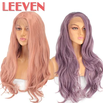 Leeven 24" Synthetic Lace Front Wigs Natural Wave Pink Copper Red Blonde High Density Glueless Loose Wavy Free Part Wig Women
Leeven 24" Synthetic Lace Front Wigs Natural Wave Pink Copper Red Blonde High Density Glueless Loose Wavy Free Part Wig Women