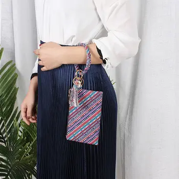 Women Fashion Tassel Pendant Bracelet Wrist Bag Multipurpose O Key Ring Wallet
Women Fashion Tassel Pendant Bracelet Wrist Bag Multipurpose O Key Ring Wallet