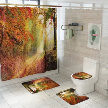 Plant Pattern Colorful Tree Bathroom Shower Curtain With Hooks Floor Mat Set Bathroom Decor
Plant Pattern Colorful Tree Bathroom Shower Curtain With Hooks Floor Mat Set Bathroom Decor