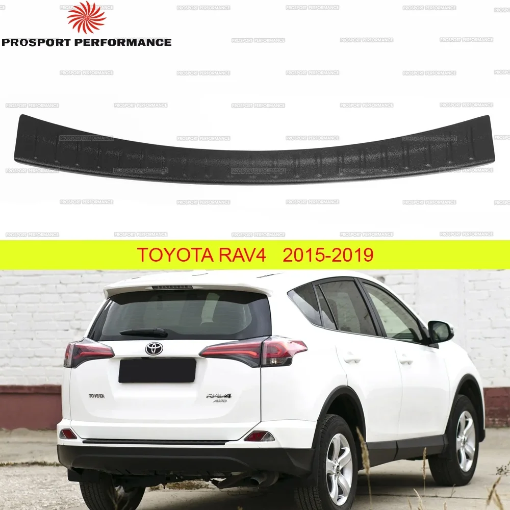 Защитная накладка на задний бампер для Toyota RAV4 2015-2019 ABS пластик защита бампера