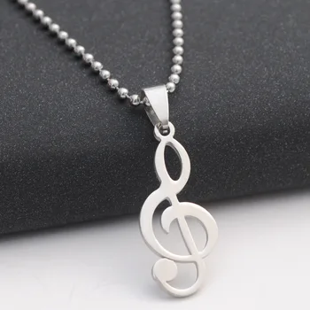 5 Stainless steel Clef Note Music singer Symbol pendant Necklace Logo Musical Emblem Talisman Charm Notation Sign jewelry
5 Stainless steel Clef Note Music singer Symbol pendant Necklace Logo Musical Emblem Talisman Charm Notation Sign jewelry