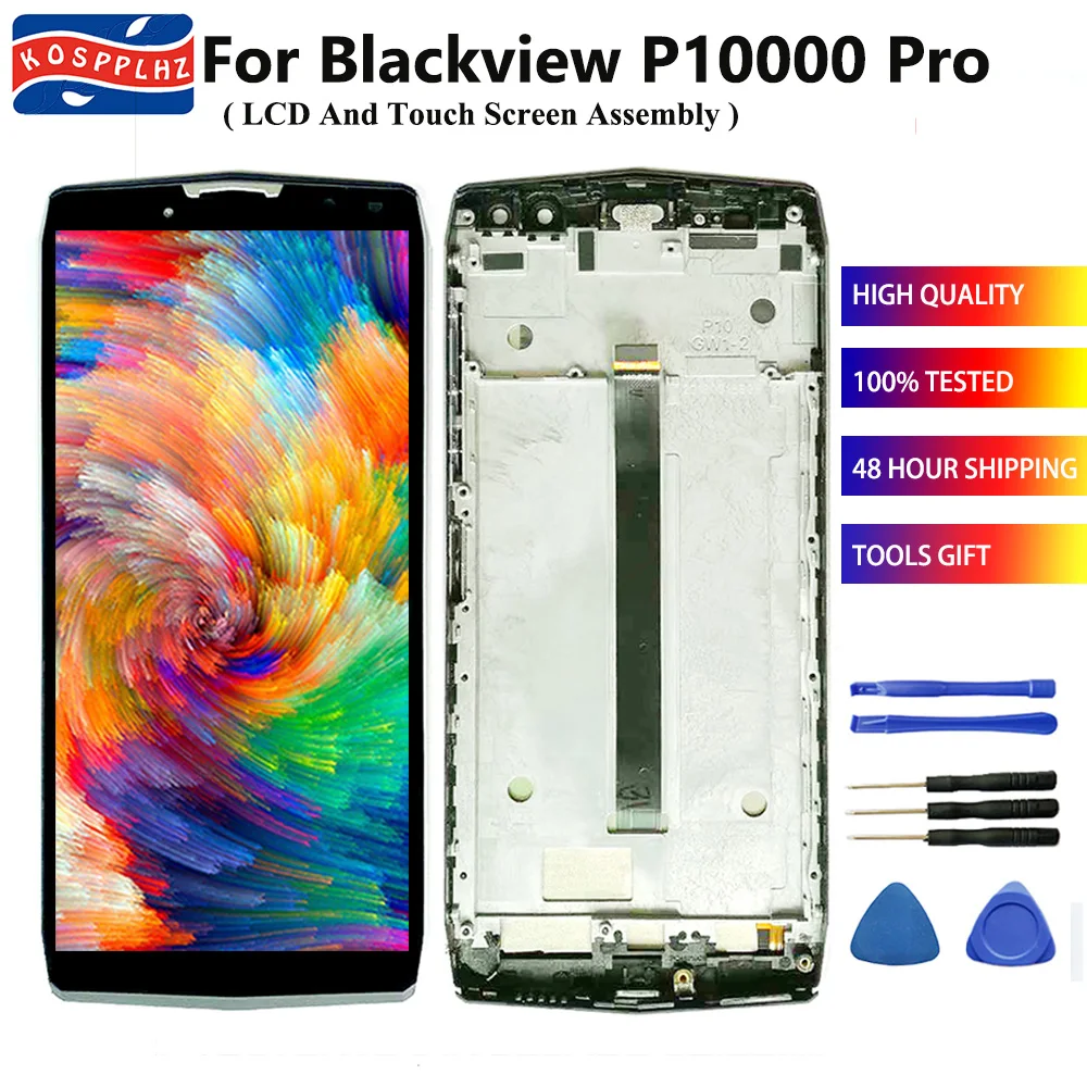 KOSPPLHZ Original 6.0" For BLACKVIEW P10000 Pro LCD Display + Touch Screen Digitizer Assembly Frame P10000Pro Cell Phone | Мобильные