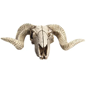 3D Sheep Head Craft Hanging Pendant Home Resin Skeleton Figurines Non Toxic Ornaments Animal Longhorn Wall Decor Skull Sculpture 
3D Sheep Head Craft Hanging Pendant Home Resin Skeleton Figurines Non Toxic Ornaments Animal Longhorn Wall Decor Skull Sculpture