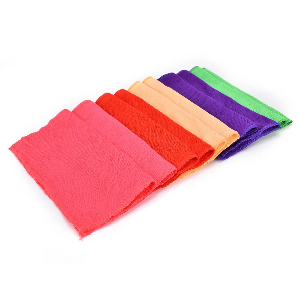 6pcs White Square Cotton Face Hand Car Cloth Towel House Cleaning Nice kd 