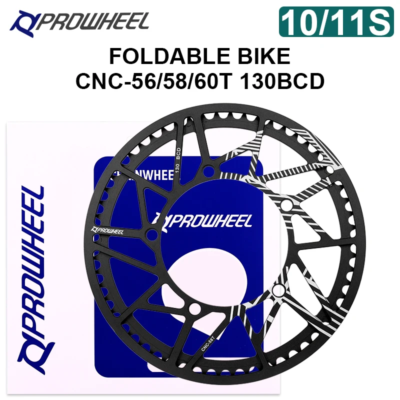 Стальная Складная велосипедная цепь Prowheel 130BCD 10/11 скоростей круглая узкая широкая